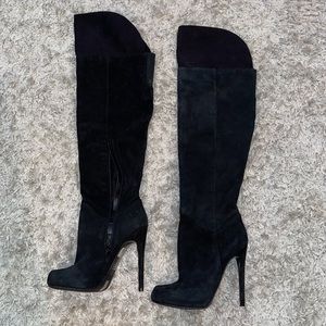 Aldo heeled suede boots